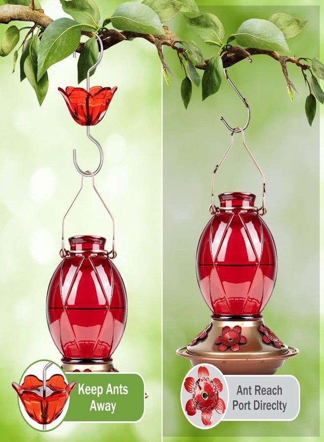 BOLITE Ant Moat for Hummingbird Feeders, 5 Oz Ant Guard with Large Capacity, Hanging Ant Guard for Outdoors, Red Flower Shape, 2 Pack - Image 3