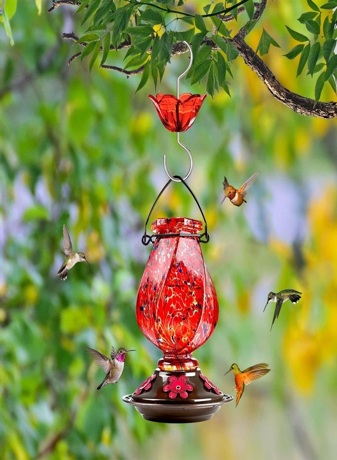BOLITE Ant Moat for Hummingbird Feeders, 5 Oz Ant Guard with Large Capacity, Hanging Ant Guard for Outdoors, Red Flower Shape, 2 Pack - Image 2