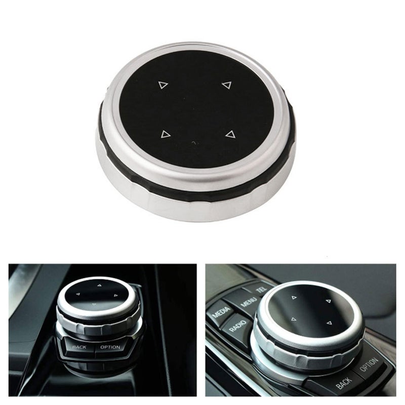 Car Multimedia Button Knob Cover Frame Trim replacement for  BMW F10 F20 F30 1 3 5 Series Only for NBT Controller for iDrive Button - Image 5