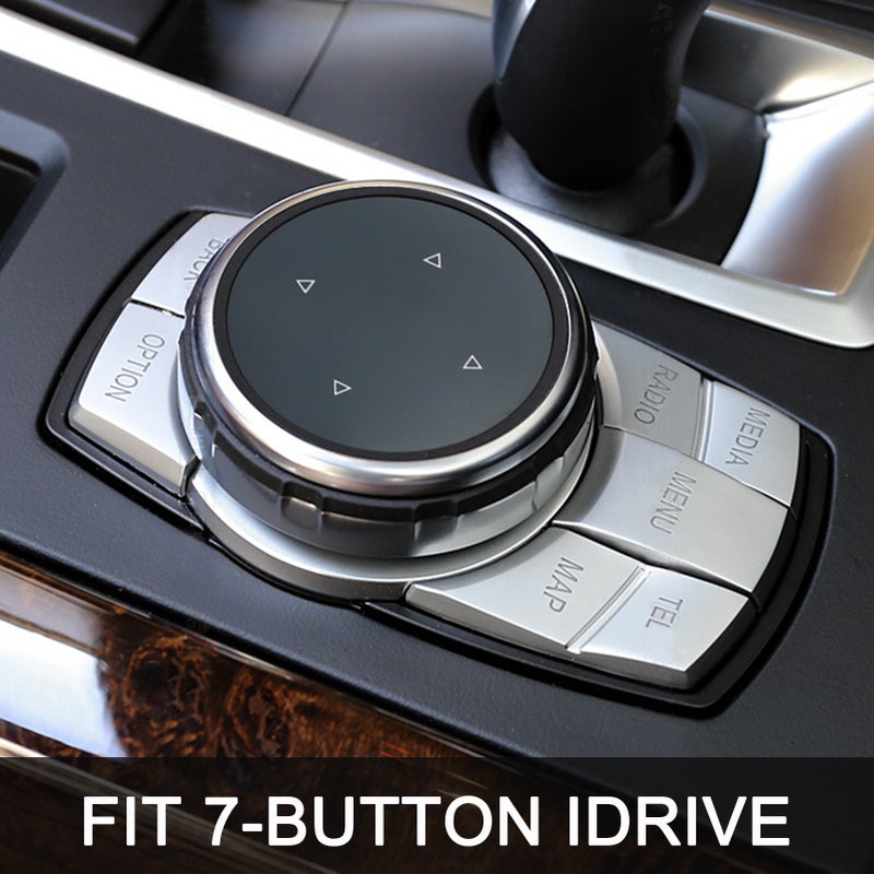 Car Multimedia Button Knob Cover Frame Trim replacement for  BMW F10 F20 F30 1 3 5 Series Only for NBT Controller for iDrive Button - Image 3