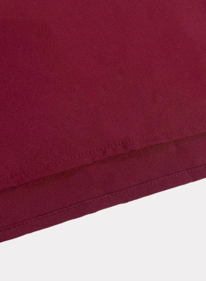 Take Two  Women Burgundy Smocked Strappy Tiered Midi Dress for Women | Best Price UAE