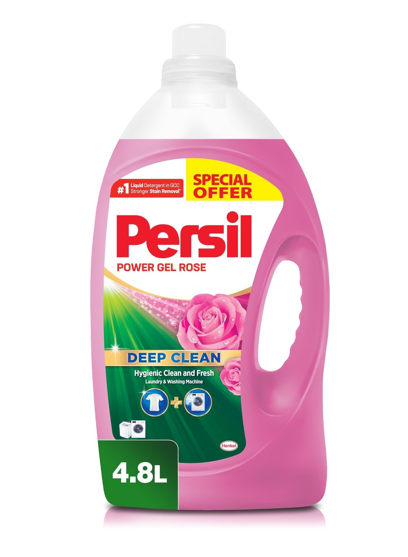 Persil Rose Power Gel Liquid Laundry Detergent 4.8 L