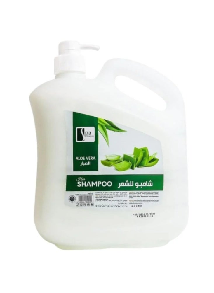 Spa System Aloe Vera Shampoo, 4.2L