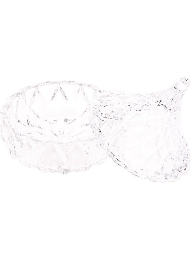 AKDC Glass Candy Pot L(7CM) XW(7CM) XH(8CM) transparent - Image 3