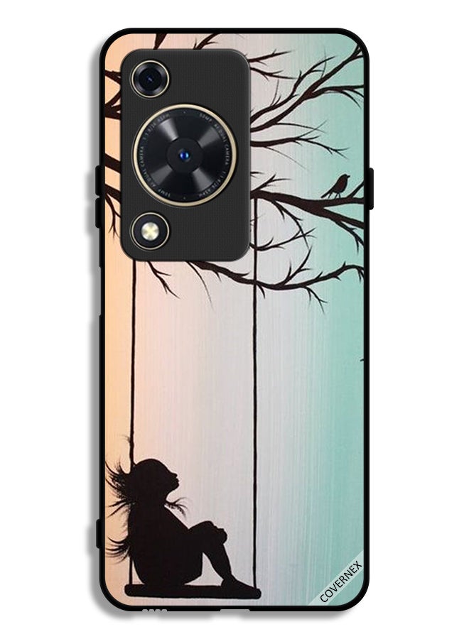 Covernex Huawei Nova Y72S Protective Case Cover Sad Little Girl Art Paint