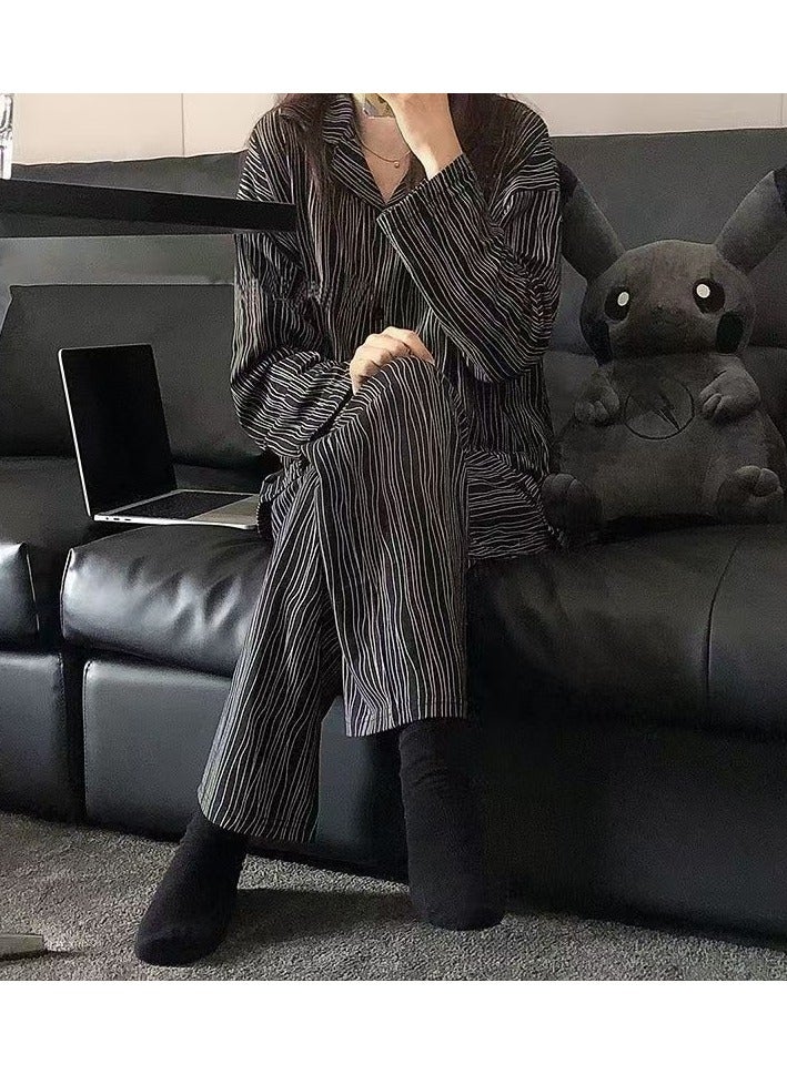 Beauenty Womens Pajamas Set 2 Piece Button Down Pjs Soft Long Sleeve Top and Pants Sleepwear Set Girls  Lounge Sets - Image 1