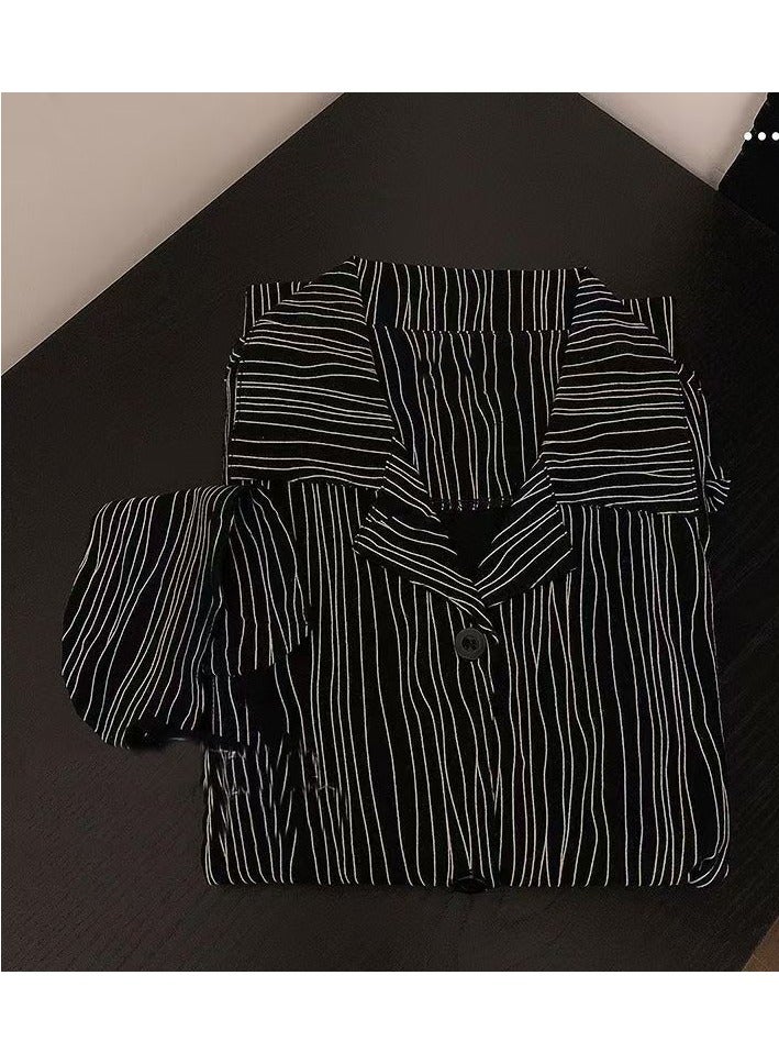 Beauenty Womens Pajamas Set 2 Piece Button Down Pjs Soft Long Sleeve Top and Pants Sleepwear Set Girls  Lounge Sets - Image 2