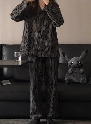 Black pinstripes