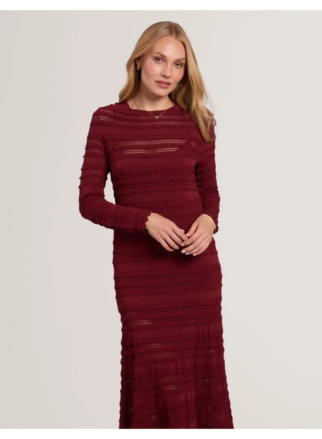 Ted Baker  Long Sleeve Knitted Midi Dress for Women | Best Price UAE