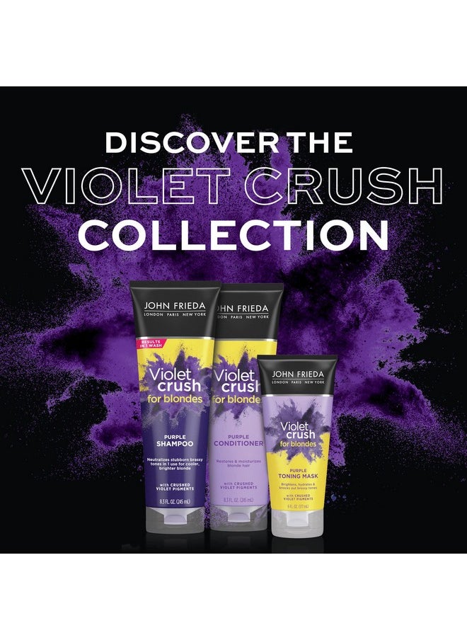 John Frieda - Violet Crush Purple Shampoo For Blonde Hair Blonde Toner Neutralizes Brassy Yellow Tones For Bleached Platinum And Natural Blonde Hair 8.3 Ounce - Image 1