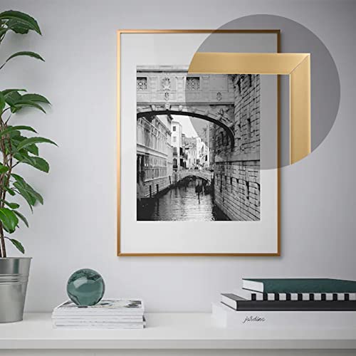 Trimold Gold Molding Trim Peel and Stick, Flexible Mirror Border Design, Wall Ceiling Floor Cabinet Tile Edge Moulding, 5m x 0.66cm - Image 2