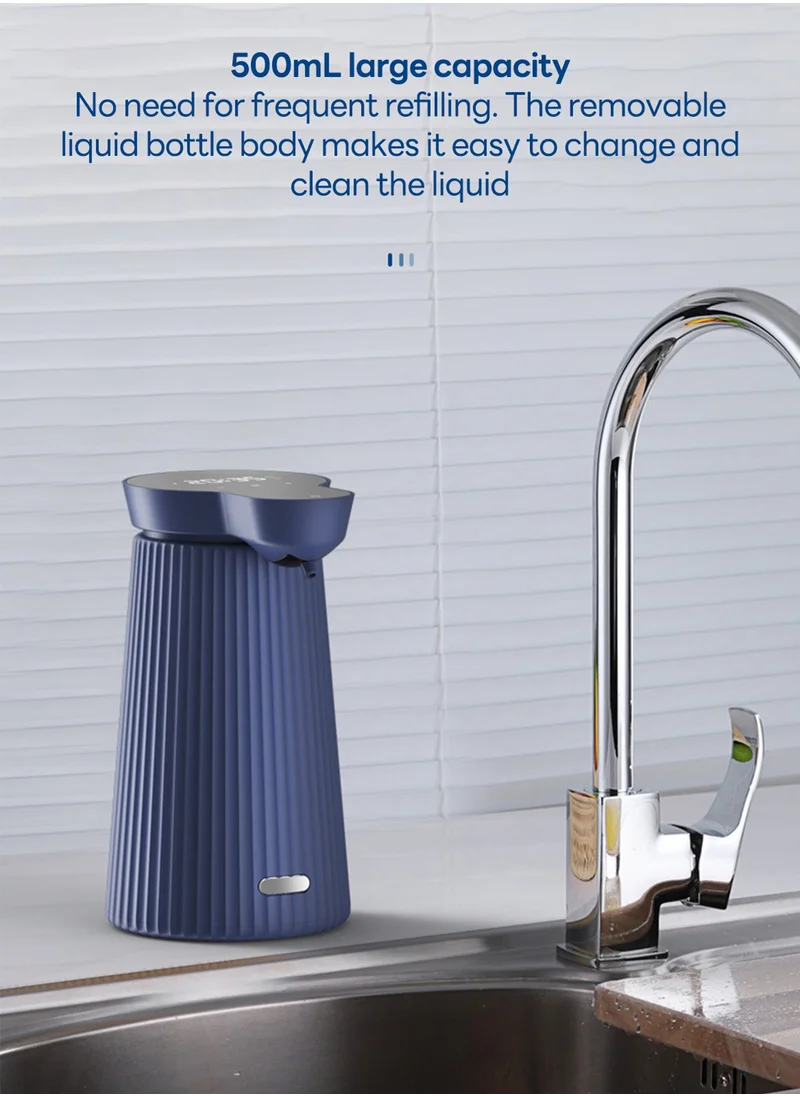 Sharpdo Automatic Smart Sensor Foaming Soap Dispenser Touchless Three-level Adjustment Auto Liquid Soap Dispenser For Bathroom Kitchen Washroom USB Rechargeable