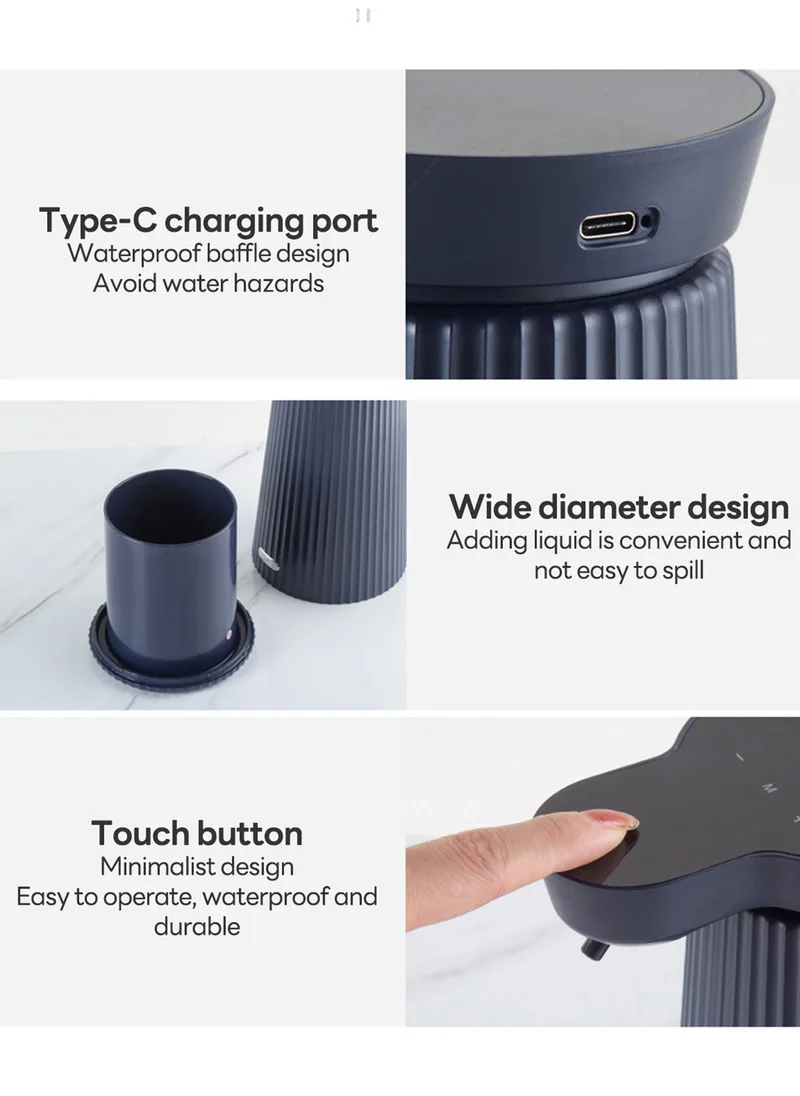 Sharpdo Automatic Smart Sensor Foaming Soap Dispenser Touchless Three-level Adjustment Auto Liquid Soap Dispenser For Bathroom Kitchen Washroom USB Rechargeable