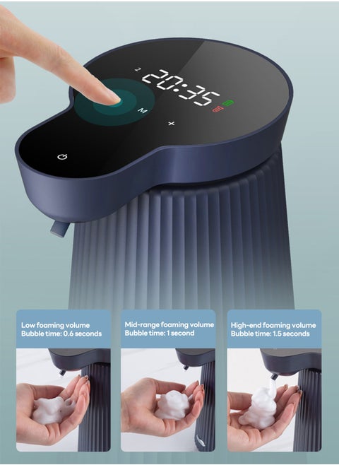 Automatic Smart Sensor Foaming Soap Dispenser Touchless Three-level Adjustment Auto Liquid Soap Dispenser For Bathroom Kitchen Washroom USB Rechargeable