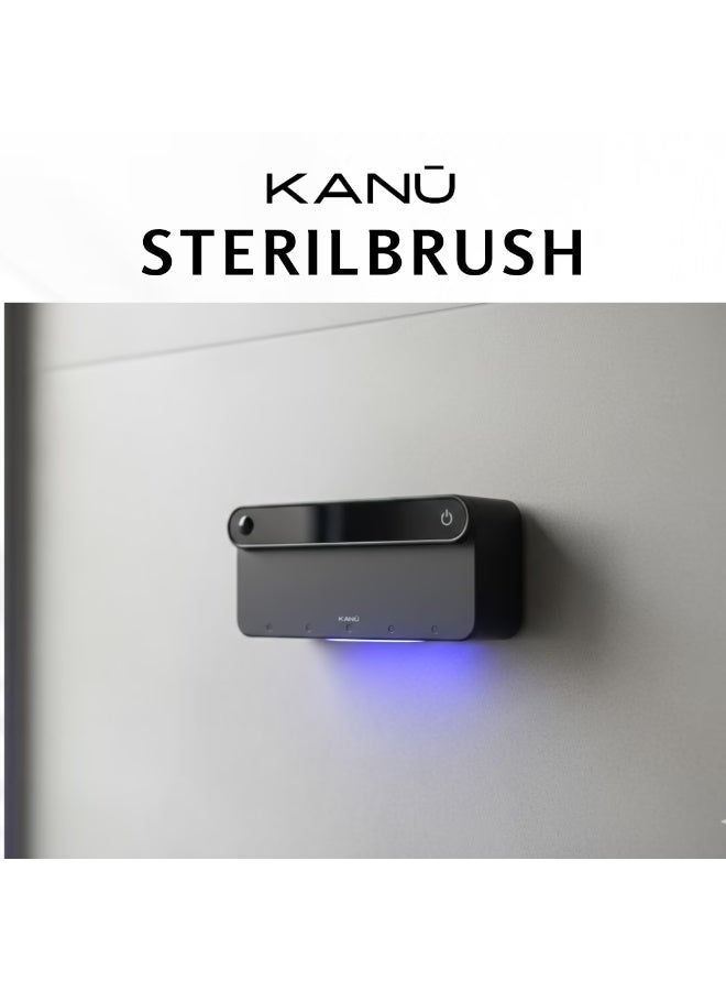 Kanu SterilBrush معقم ومنظم ذكي لفرش الأسنان بالأشعة فوق البنفسجية | يتسع لـ 5 فرش | قابل لإعادة الشحن وبدون أسلاك | مع مروحة تجفيف | ضمان سنة واحدة - Image 1