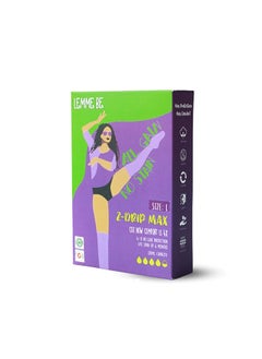 Lemme Be Period Panties for Women | Reusable Period Underwear 120 ML Capacity | Leak Proof Protection for Periods | 100% Breathable TPU Bamboo Fiber Z Drip Max (Black) (S)