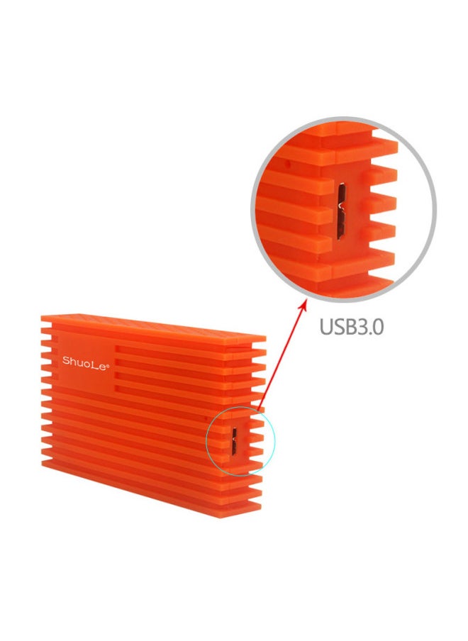 Generic Shuole USB3.0 Silicone Hard Disk Box 2.5-inch High-speed Hard Disk Box SATA Interface External Mobile Hard Disk Box-Color:SL-U25G30M Green  - Image 4