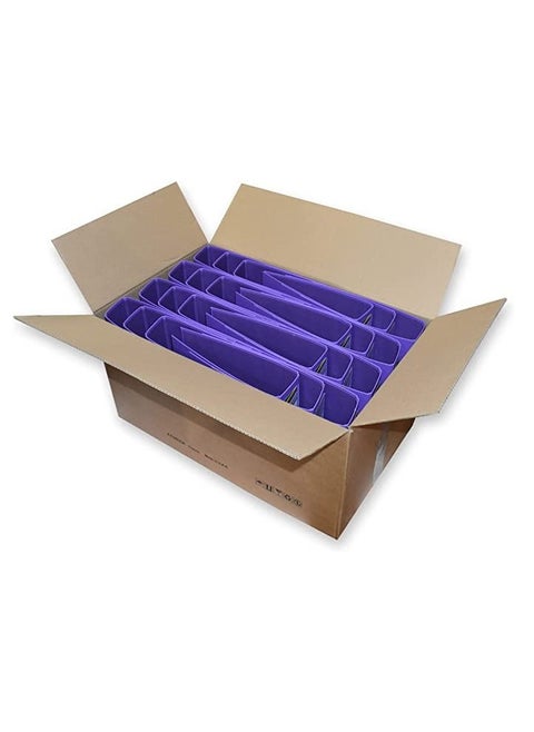 FIS Pack of 24 Pieces PP Lever Arch Box File Violet