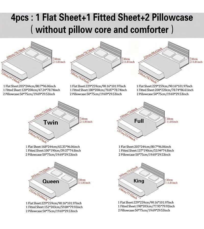 Dark Green Luxury Satin Fitted Sheet Set Queen 2 Flat Sheet 2 Pillowcases - Image 3