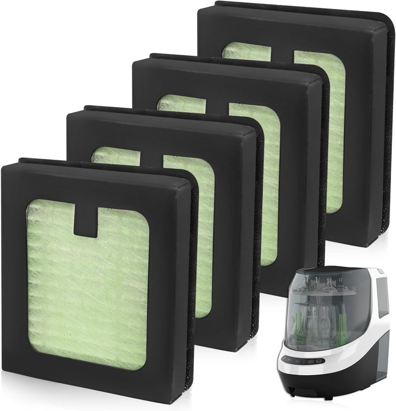 HAVANSIDY 4 Pack HEPA Filter Replacement Compatible with Baby Brezza Bottle Dryer Advanced and Baby Brezza Bottle Washer Pro - Image 1