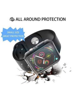 Generic Strong Case Cover With Screen Protector For Apple Watch Series 6 - 44mm - Black  - Image 2