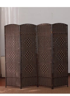 Generic 4 Panel Room Divider Dark Brown  - Image 3