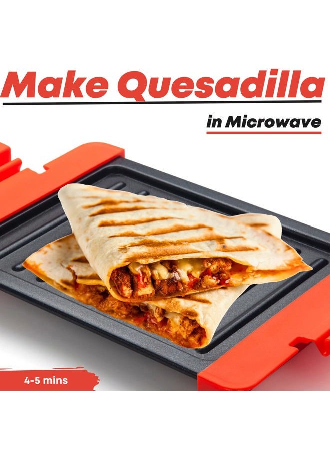MACONEE Microwave Sandwich Maker | Microwave Grill & Crisper | Cooks Fast, Dishwasher Safe, Black - Image 4