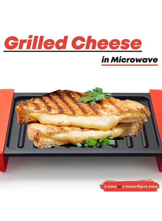 MACONEE Microwave Sandwich Maker | Microwave Grill & Crisper | Cooks Fast, Dishwasher Safe, Black - Image 2