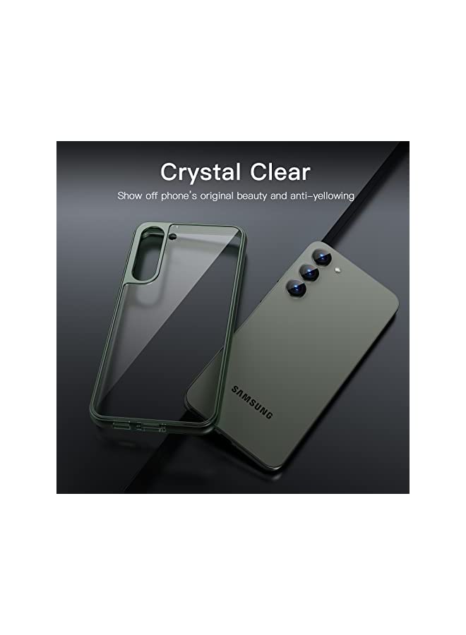 Jetech حافظة لهاتف سامسونج جالكسي S23 5G مقاس 6.1 بوصة، غطاء حماية مقاوم للصدمات غير قابل للاصفرار، وظهر صلب من مادة البولي كربونات مضاد للخدش (أخضر) - Image 2