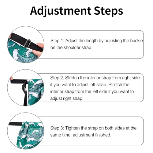 Peicees Waterproof Drawstring Sport Bag Lightweight Sackpack Backpack for Men and Women (Sea Wave) - Image 5