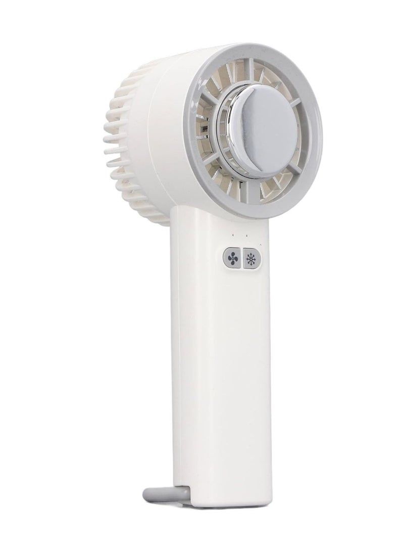 لوبيتيز بطارية تعمل بالطاقة مروحة صغيرة محمولة ، الشخصية المحمولة مروحة تبريد ، محمولة قابلة للشحن أشباه الموصلات سطح المكتب مروحة صغيرة - أبيض - Image 1