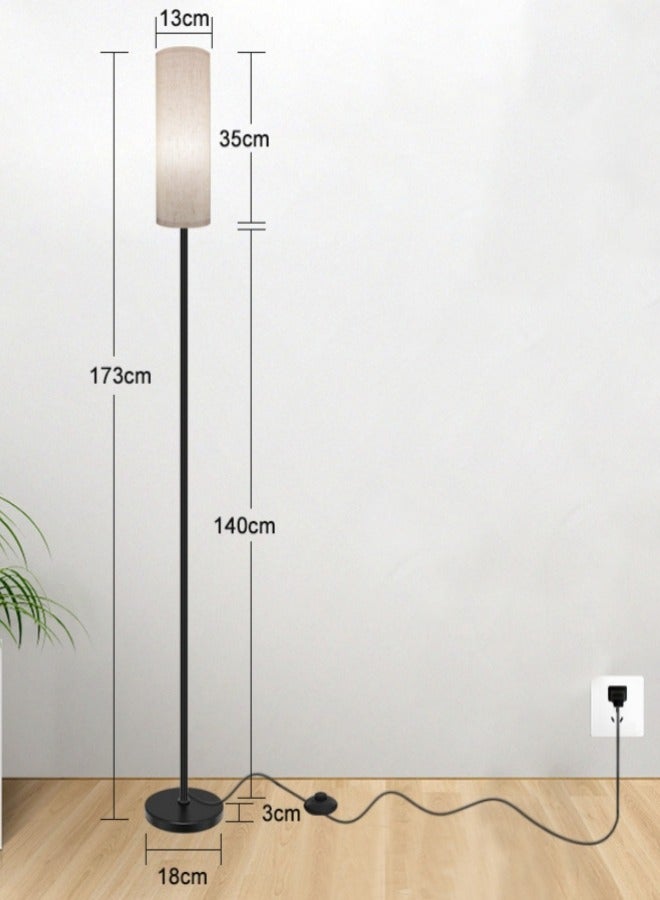 ميكسد مصباح أرضي على الطراز الشمالي البسيط أسود 18x173x18 سم - Image 3