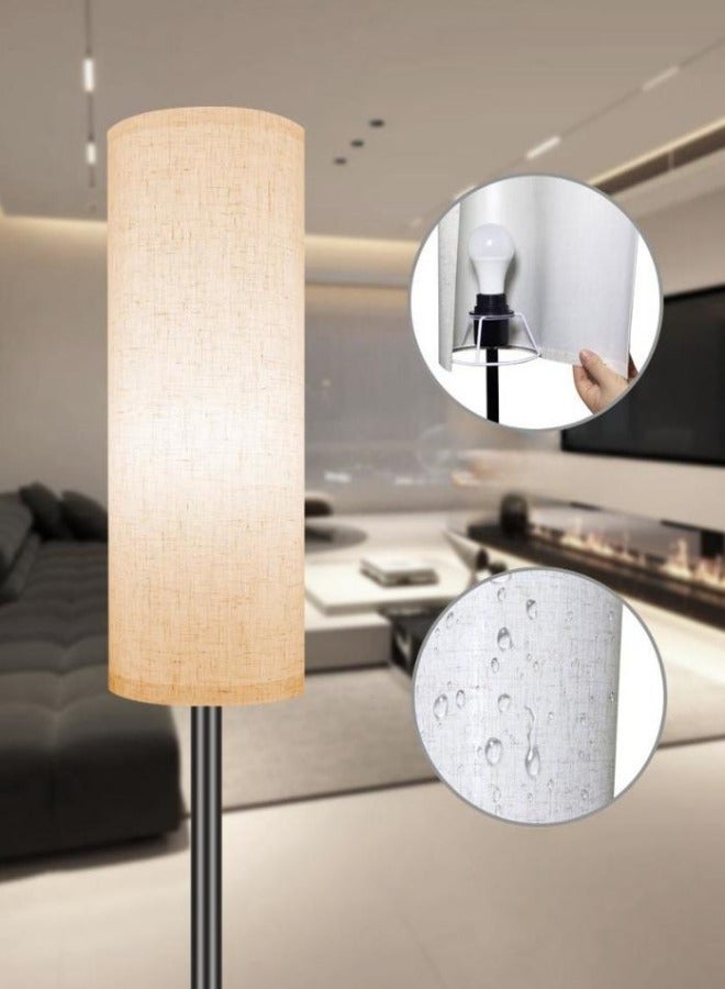 ميكسد مصباح أرضي على الطراز الشمالي البسيط أسود 18x173x18 سم - Image 2