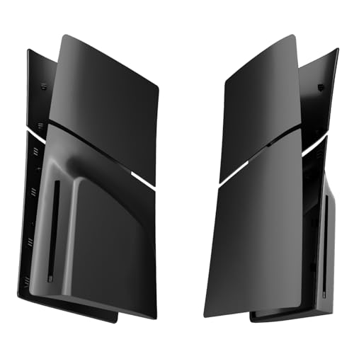 IMOFEE Slim Disc Edition Cover Plates for New PS5 Slim Console, Shell Panels Compatible with PlayStation 5 Slim Accessories Protective Replacement Faceplate (Black) - Image 3