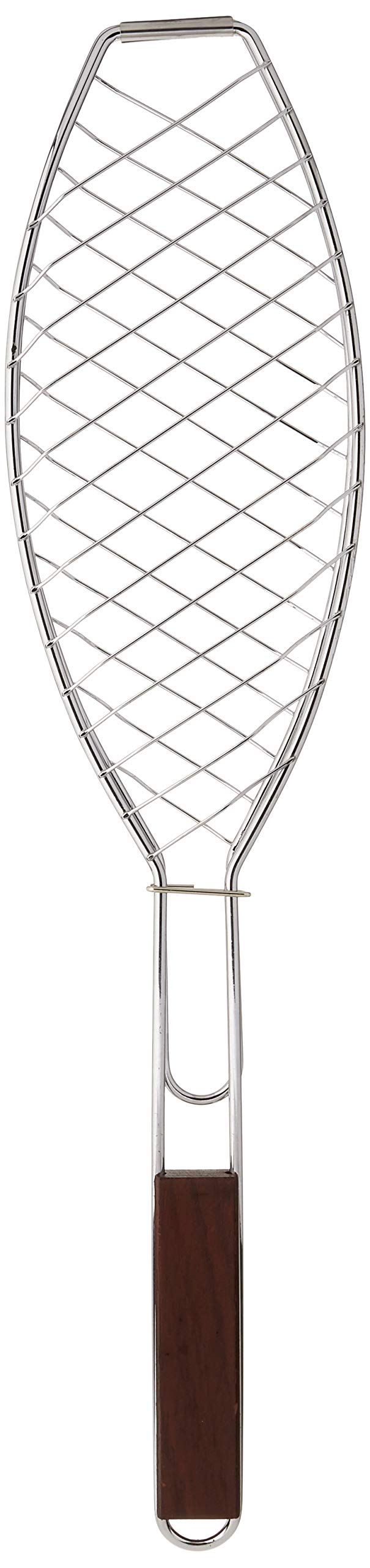 Outset QC70 Fish Grill Basket and Skillet with Rosewood Handle - Image 2
