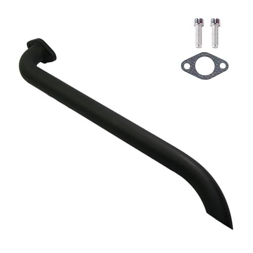 JMCHstore Header Pipe for Lifan 79cc105cc Engine for Coleman B100 RB100 Hoverheart mb001 Mega Moto MMB80 MMB105 Phatmoto Gas Bike Motovox MBX10 Orxyearth Dirt Kids Mini Bike MMK80 Go Kart Black - Image 1