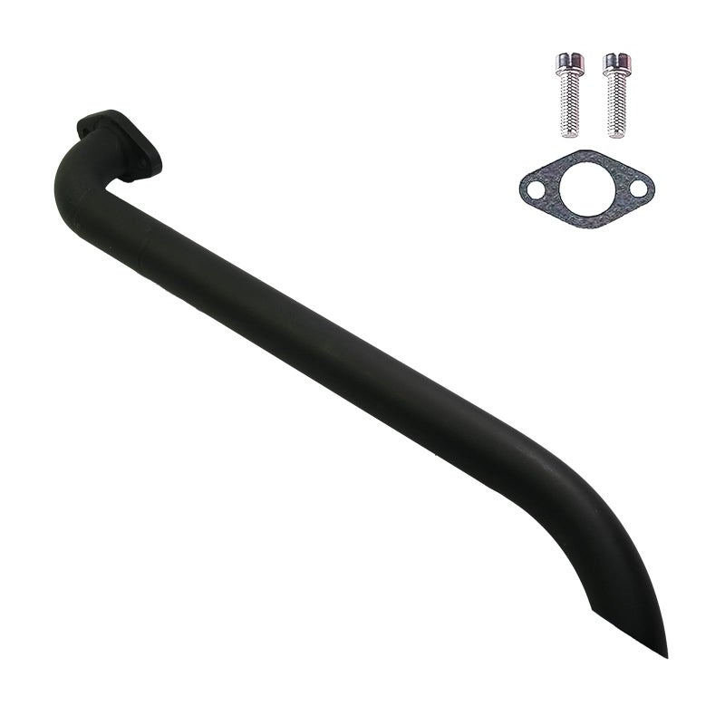 JMCHstore Header Pipe for Lifan 79cc105cc Engine for Coleman B100 RB100 Hoverheart mb001 Mega Moto MMB80 MMB105 Phatmoto Gas Bike Motovox MBX10 Orxyearth Dirt Kids Mini Bike MMK80 Go Kart Black - Image 2