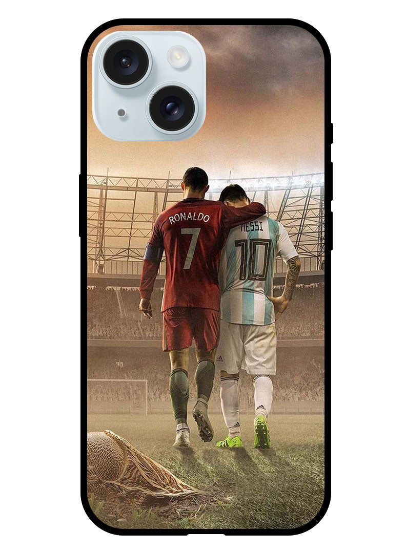 Theodor Protective Case Anti Scratch Shock Proof Bumper Cover For iPhone 15 Plus Ronaldo Messi - Image 1