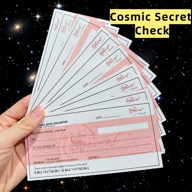 The Secret Magic Checks Set 6pcs Manifesting Financial Abundance Gratitude Journal - Image 5