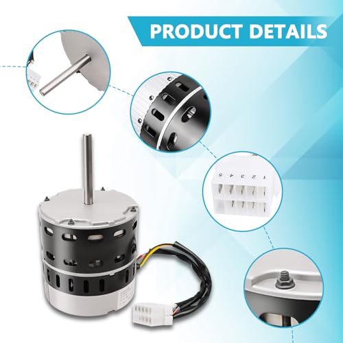 RAMATA 6205E Furnace Blower Motor 1/2 HP ECM X-13, 208/230V 3.8A, 1050RPM, ZWK702B53810001,Fit for American Standard & Trane, Carrier/ICP, etc.Constant Torque Motor - Image 5