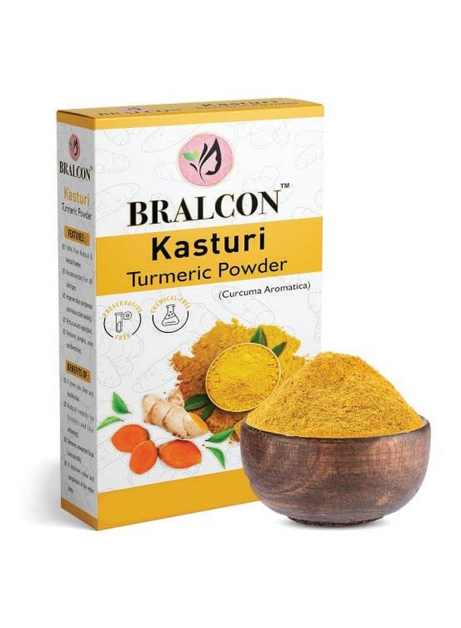 BRALCON مجموعة مسحوق برالكون العضوي من ملتانى ميتى، برتقال، مسحوق هالدي - 300 جرام (100 جرام × 3 عبوة) | مسحوق ملتانى ميتى، مسحوق قشر البرتقال، مسحوق كاستوري الكركم لماسكات الوجه، تبييض البشرة | للعناية بالشعر وإشراقة البشرة - Image 2