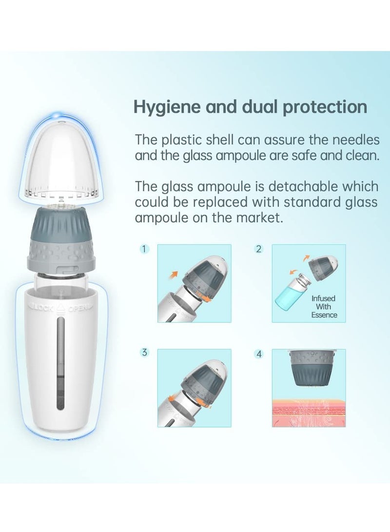 بيو نيدل قابل للتعديل ختم ديرما الحيوي إبرة صغيرة هيدرا ختم 24 دبابيس التيتانيوم ميكرونيدلينغ غرامة اللمس المصل قضيب - Image 4