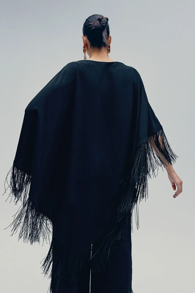 H&M Fringe-trimmed tunic