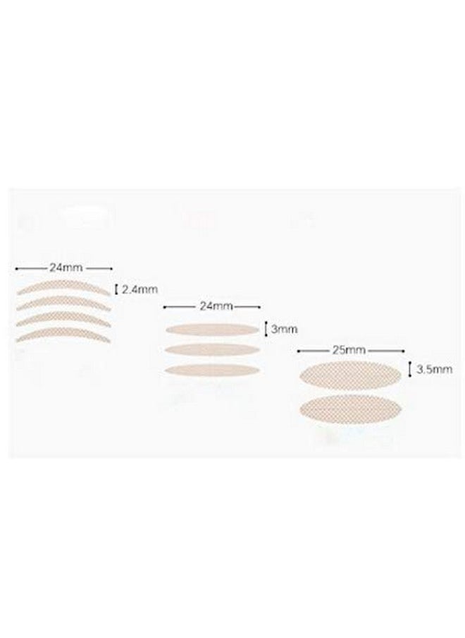 VASANA - 1800Pcs Beige Three Different Shapes Double Eyelid Tape Tool Invisible Beauty Double Eyelid Tape Stickers Makeup Breathable Big Eye Decoration For Monoeyelids - Image 1