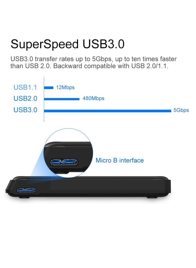 WAVLINK - Wavlink USB 3.0 2.5inch HDD Enclosure SATA Hard Disk External Case | WL-ST235 - Image 1