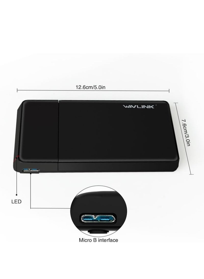 WAVLINK - Wavlink USB 3.0 2.5inch HDD Enclosure SATA Hard Disk External Case | WL-ST235 - Image 1