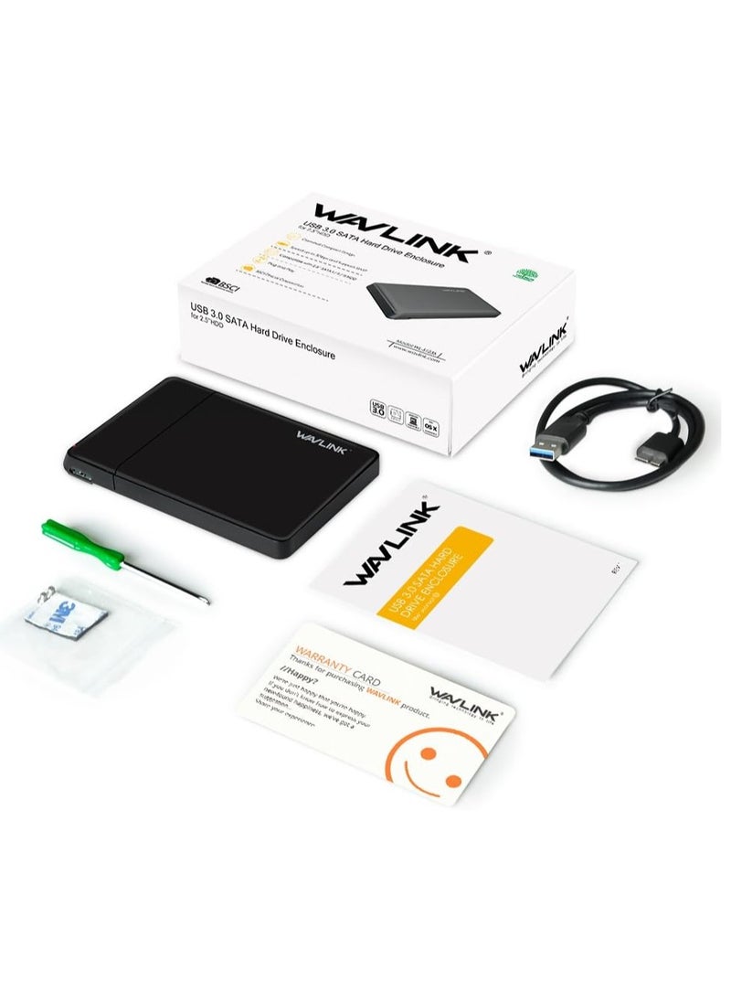 WAVLINK - Wavlink USB 3.0 2.5inch HDD Enclosure SATA Hard Disk External Case | WL-ST235 - Image 1