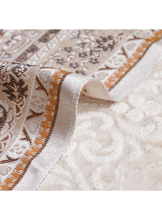 DANUBE HOME Danube Home Janamaz Jacquard Prayer Mat with Pouch - Gold - 70x110 cm | Polyester Prayer Mat For Prayer Room