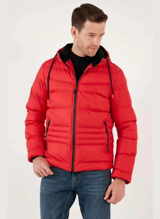 Buratti  Buratti Hooded Pocket Slim Fit Puffer Jacket Men's JACKET 6490001 for Men | Best Price UAE