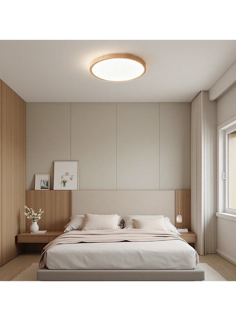 تقنية الربط الصاعد أضواء سقف LED رقيقة جدًا 24 وات: مثبتة على السطح، قابلة للتعديل ثلاثة ألوان للغرفة النوم/المطبخ – ساطعة وسهلة التركيب - Image 1